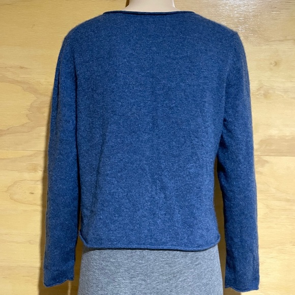 Blue Cashmere Petite Cardigan - Picture 2 of 10